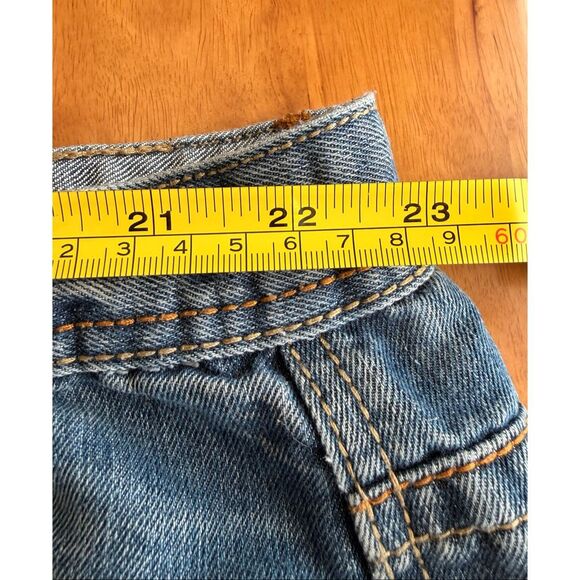 Vintage Royal Blue Shorts Blue Denim Baggy Skater Grunge Y2K - Picture 3 of 5